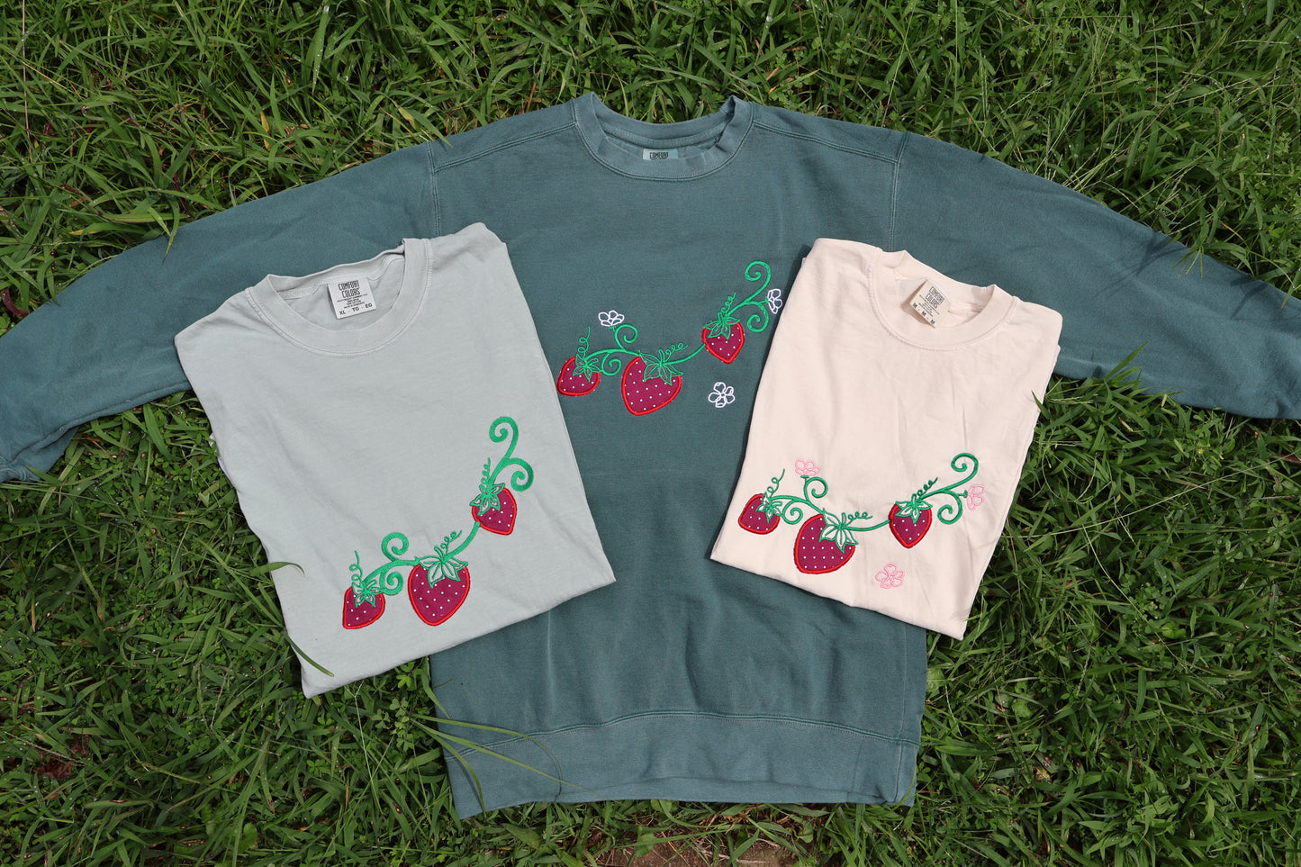Strawberry Fields Applique T-Shirt