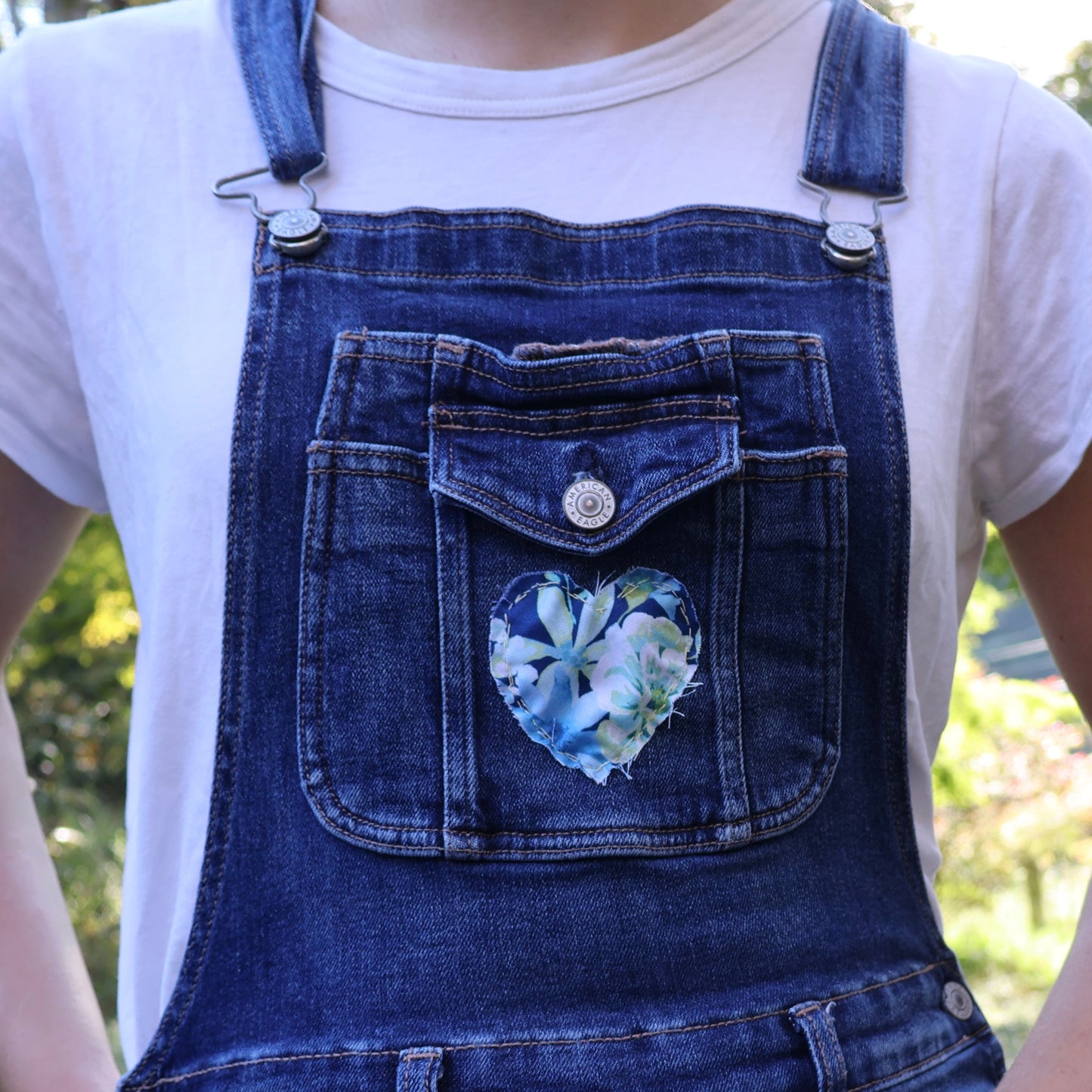 Reworked Blue Heart Overalls