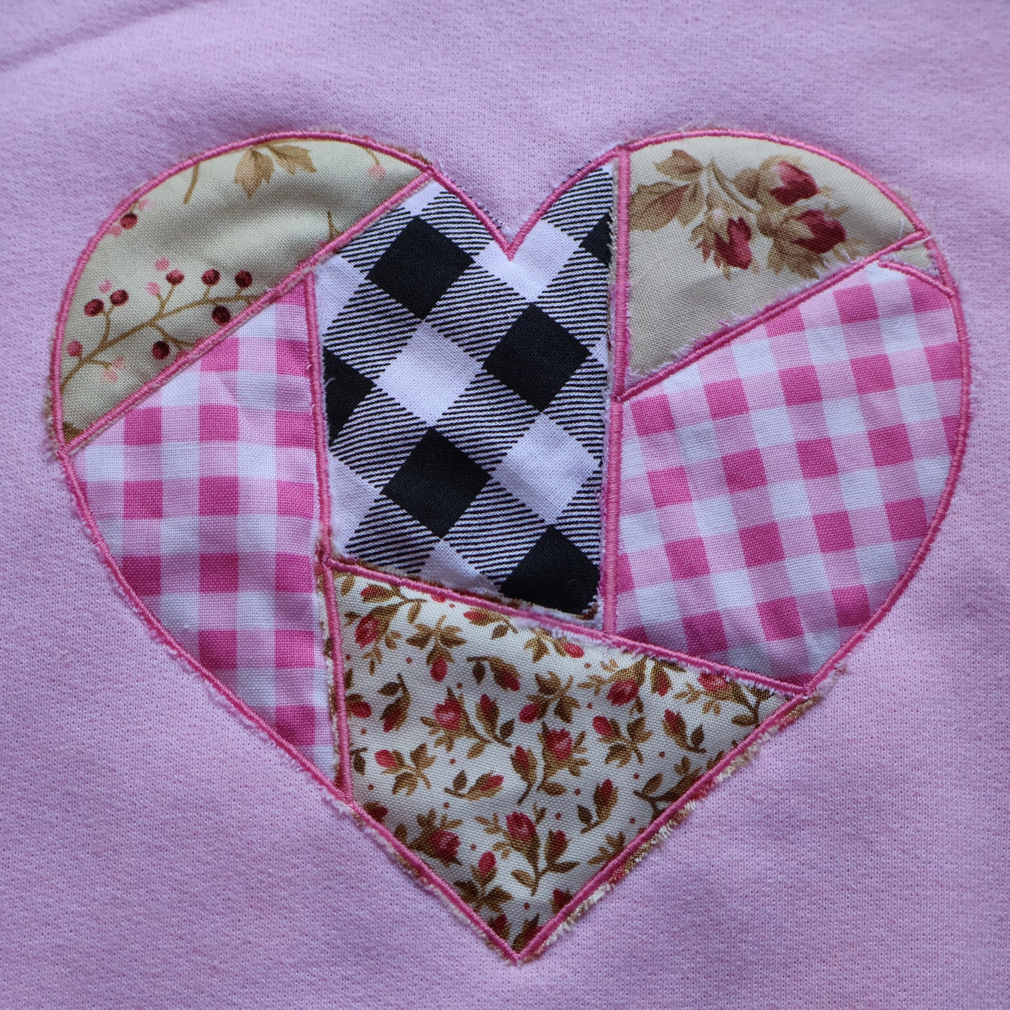Applique Heart Sweatshirt