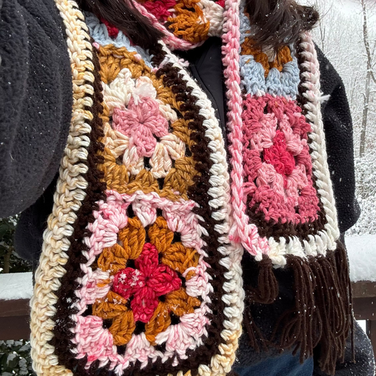Granny Square Scarf