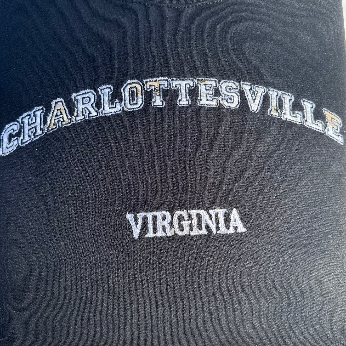 Charlottesville Virginia Sweatshirt (Black)