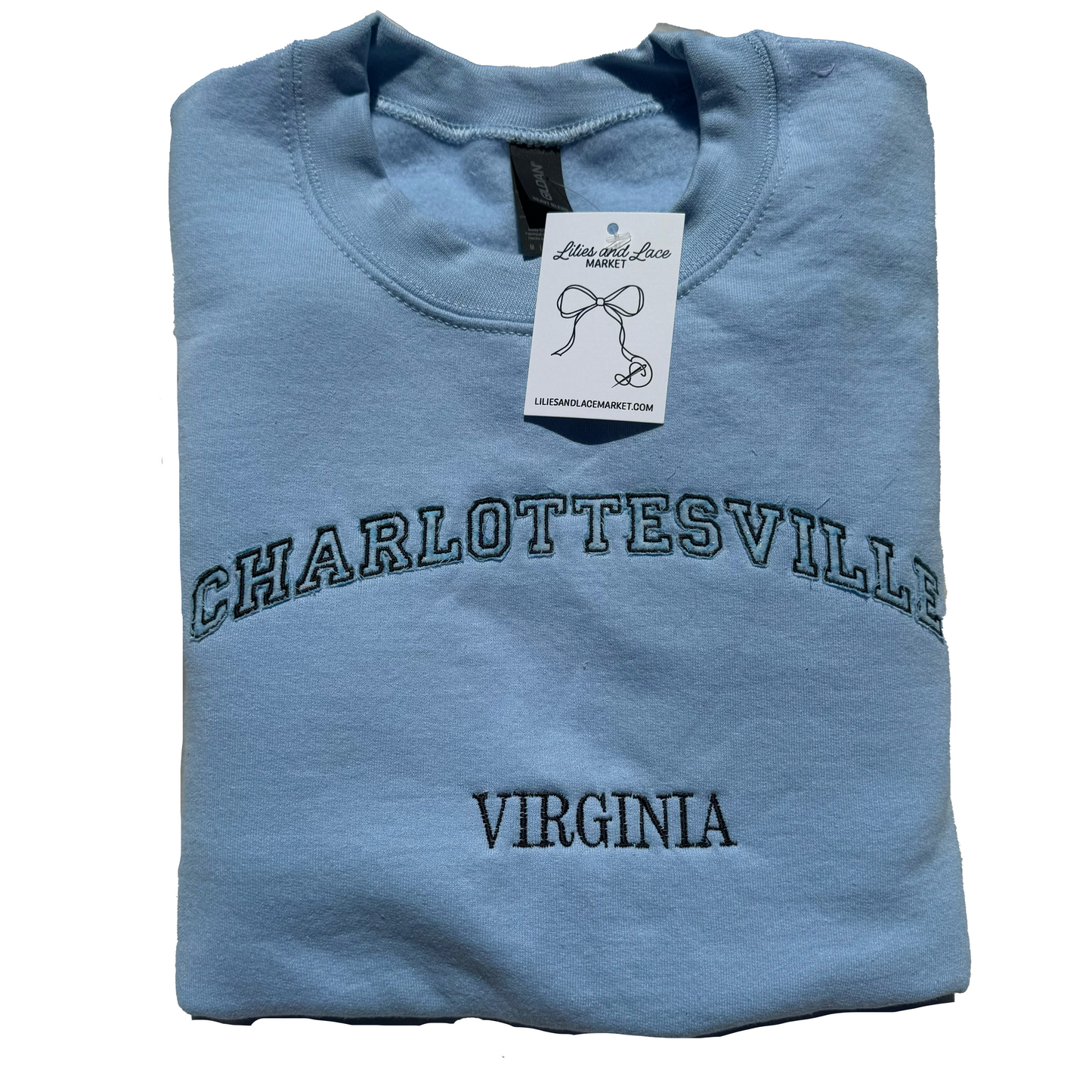 Charlottesville Virginia Sweatshirt (Blue)