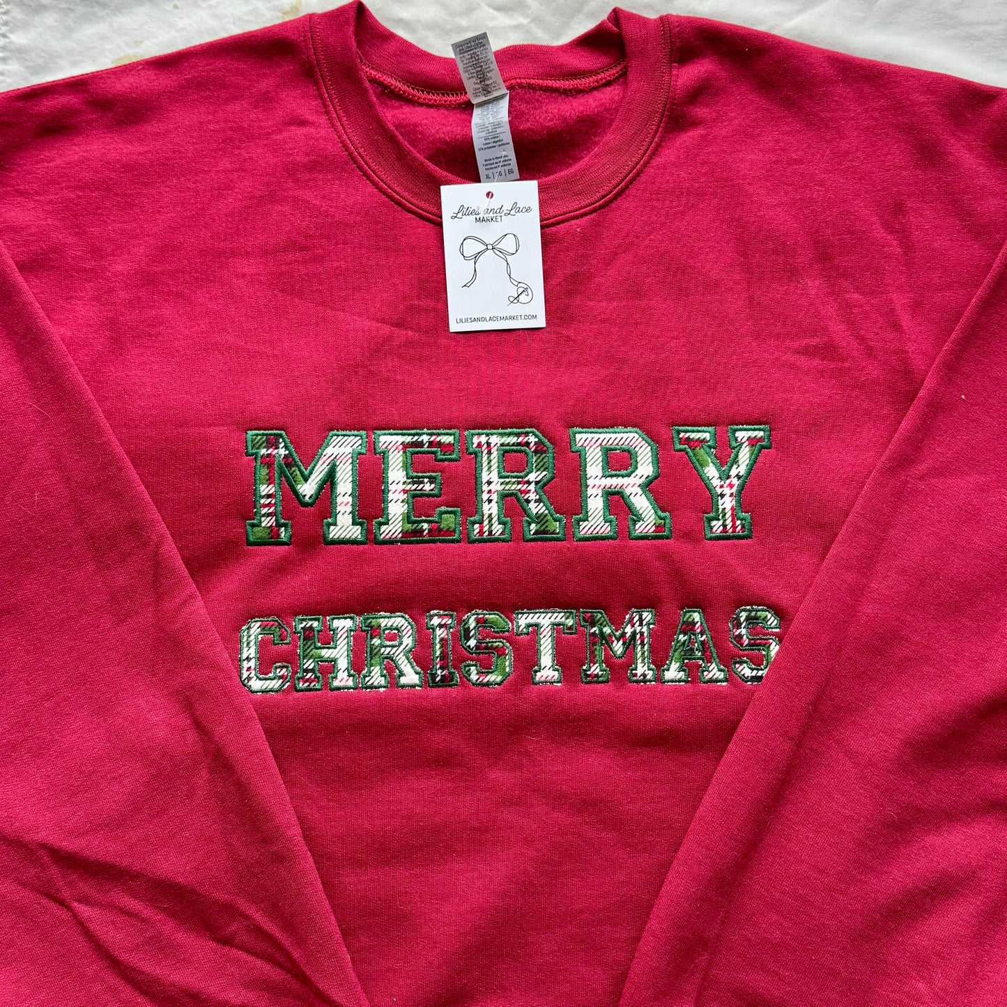 Merry Christmas Sweatshirt (Red)