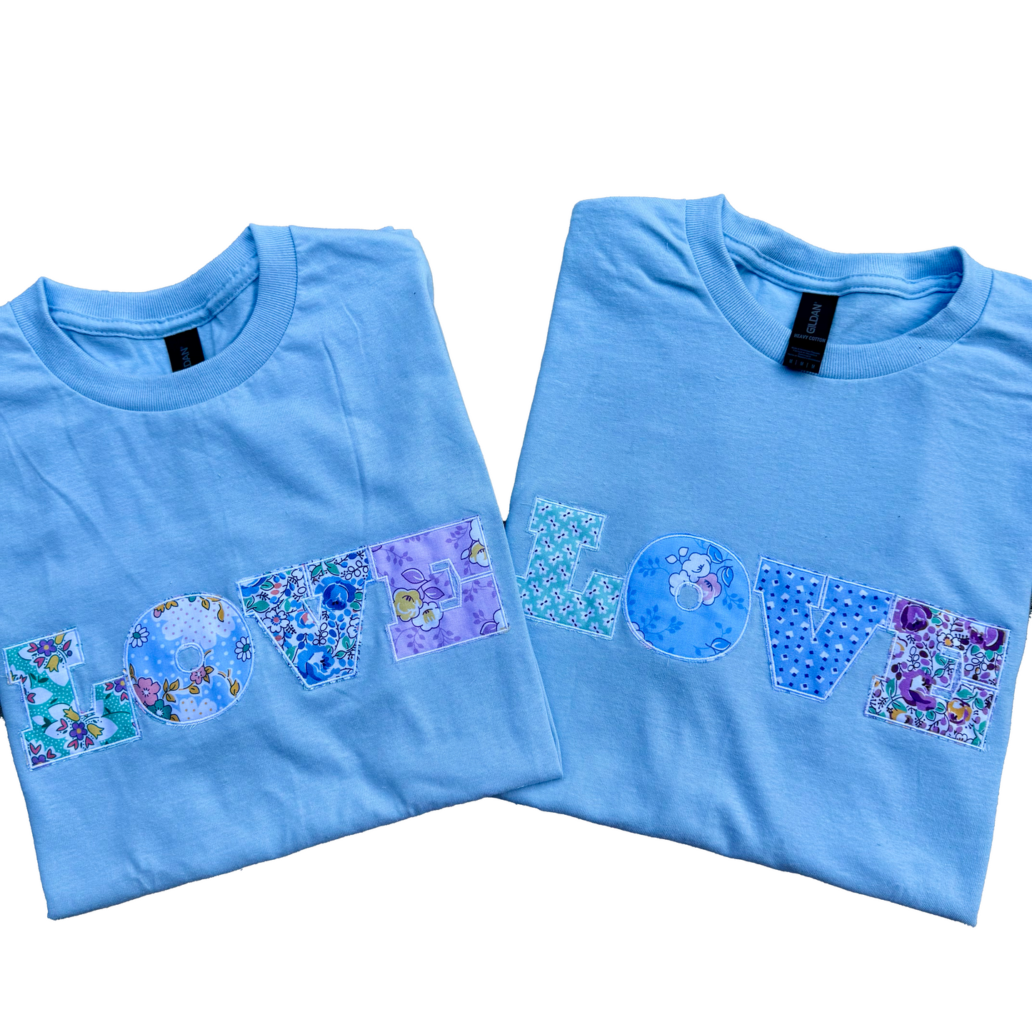 Love Applique T-Shirt (Blue)