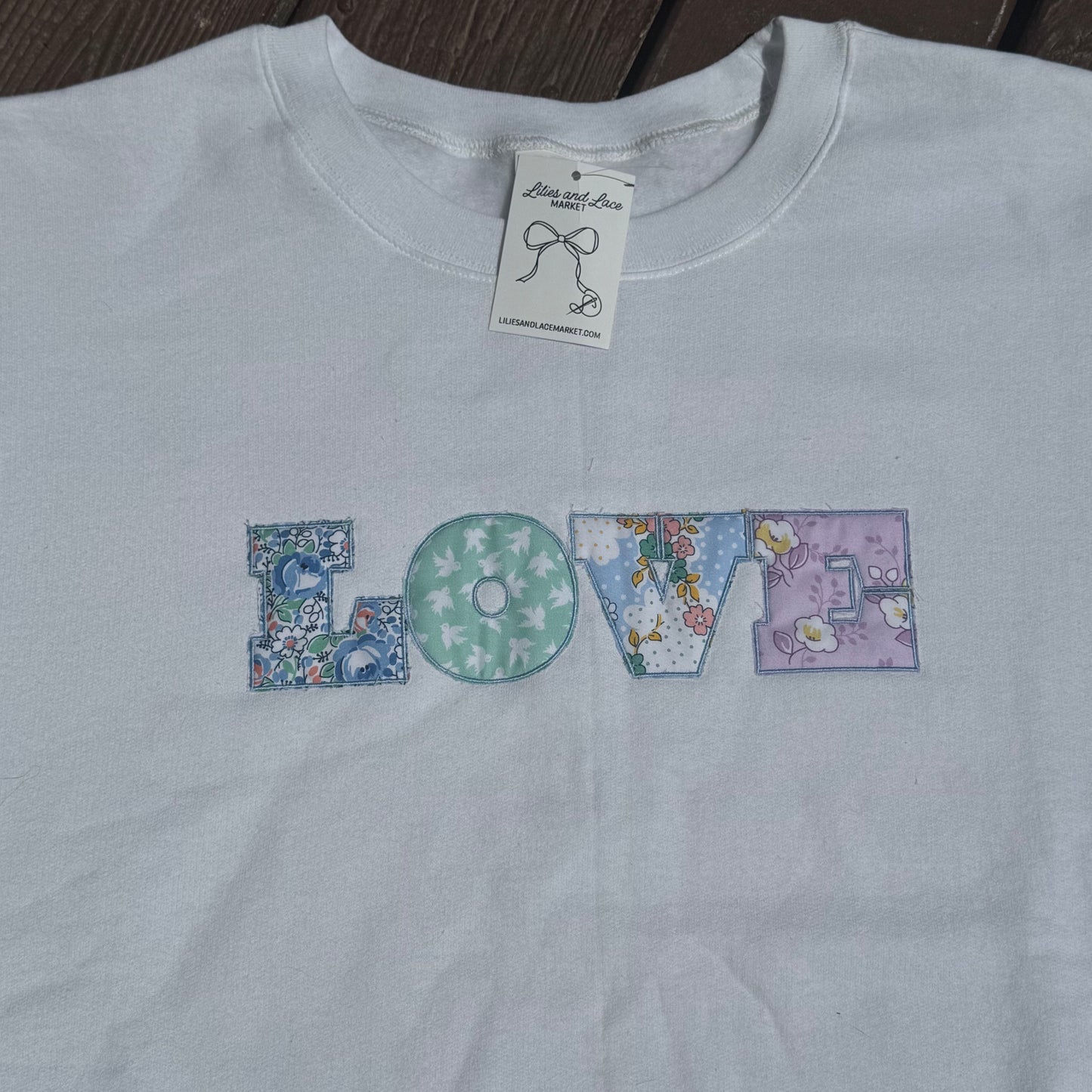 3XL Love Applique Sweatshirt (1 of 1)