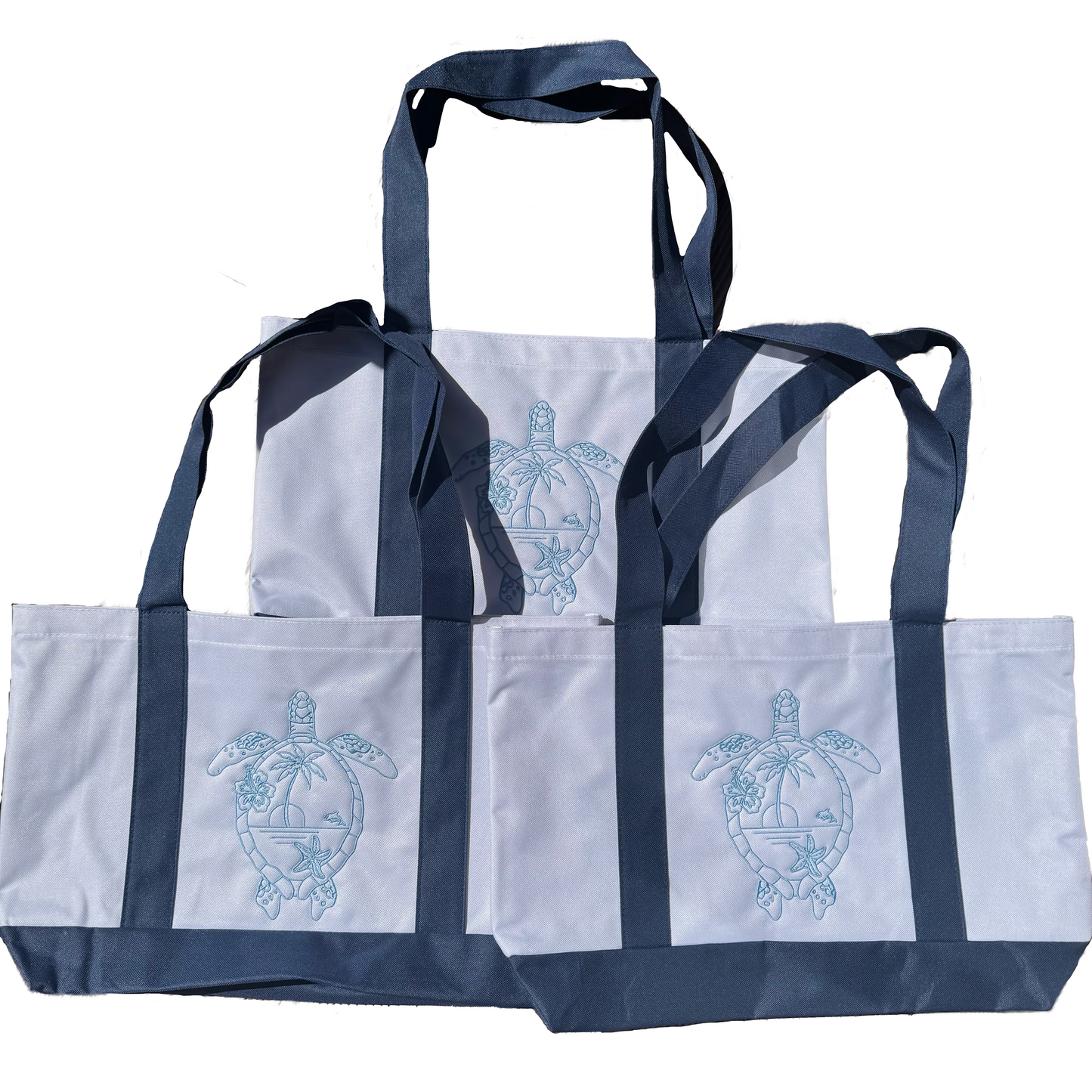 Tropical Embroidered Beach Bag