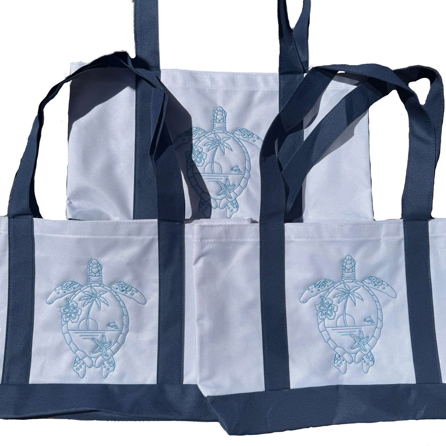 Tropical Embroidered Beach Bag