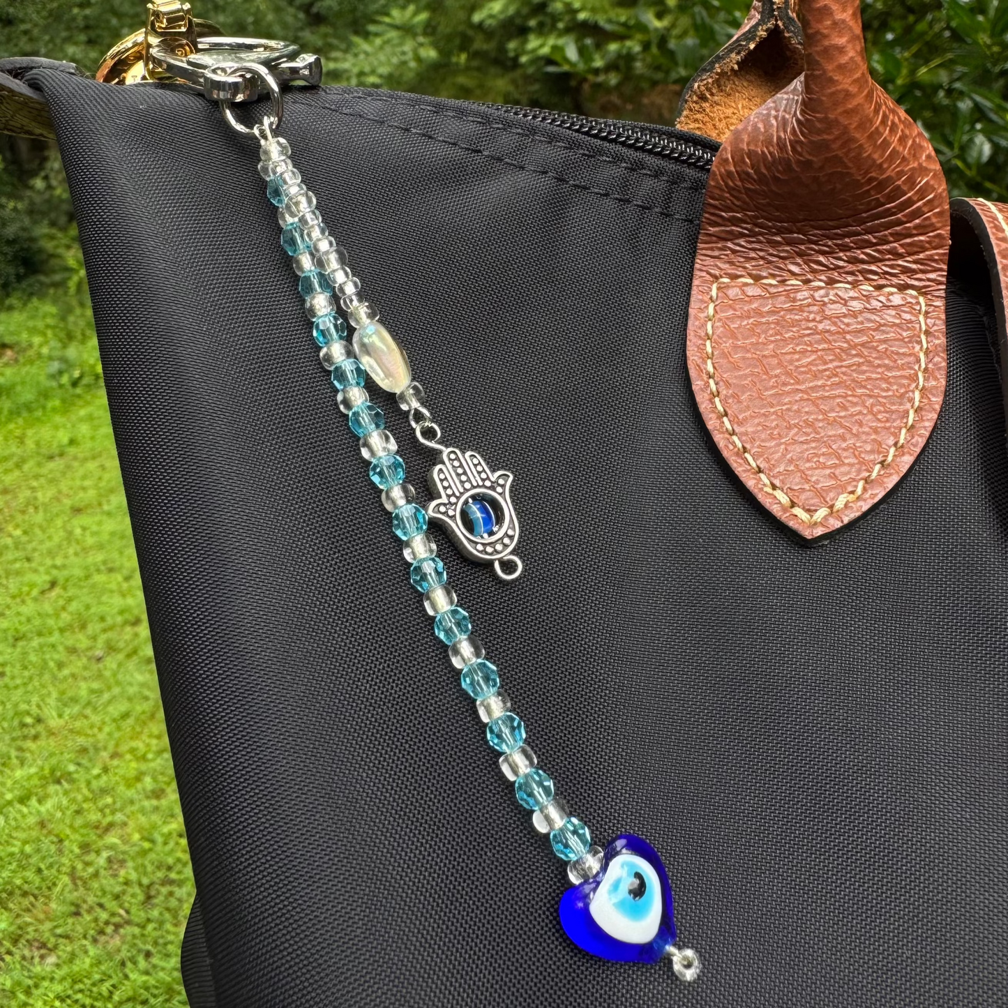 Blue Evil Eye Bag Charm