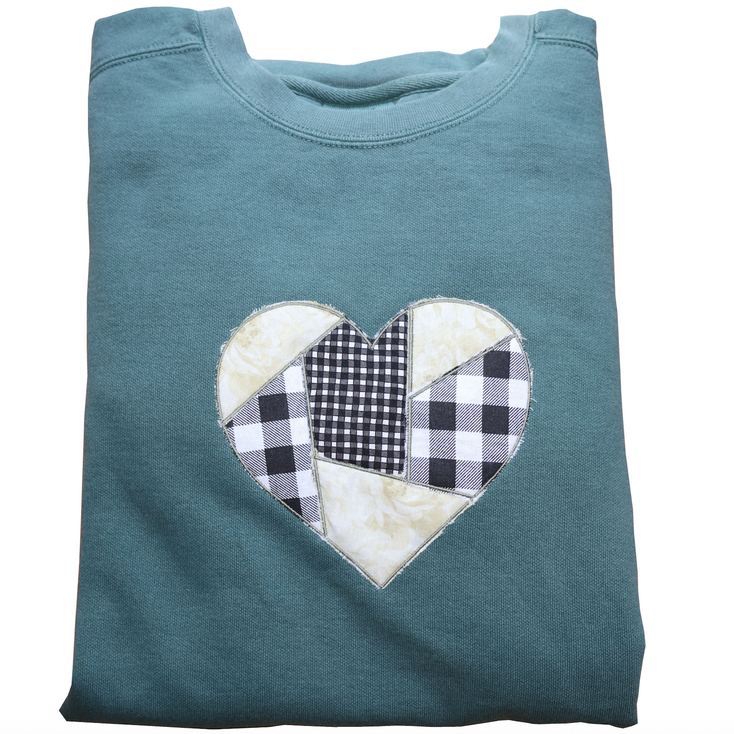 Applique Heart Sweatshirt (1 of 1)