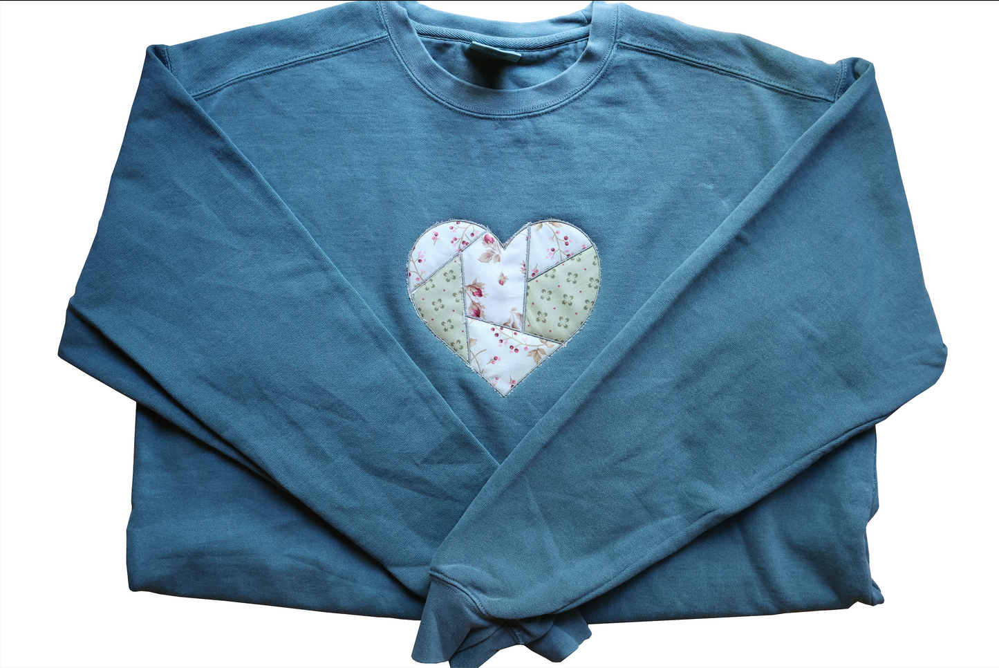 Heart Applique Sweatshirt