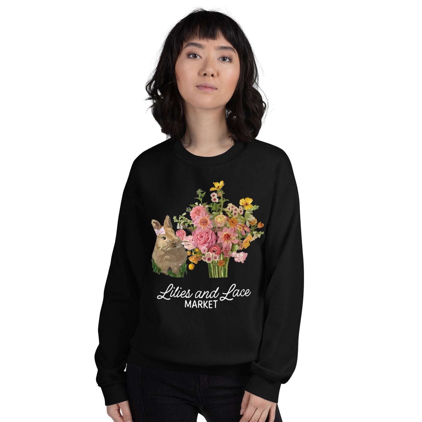 Bunny Bouquet Printed Sweatshirt