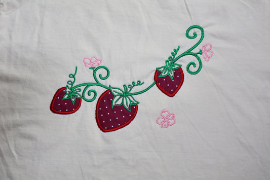 Strawberry Fields Applique T-Shirt