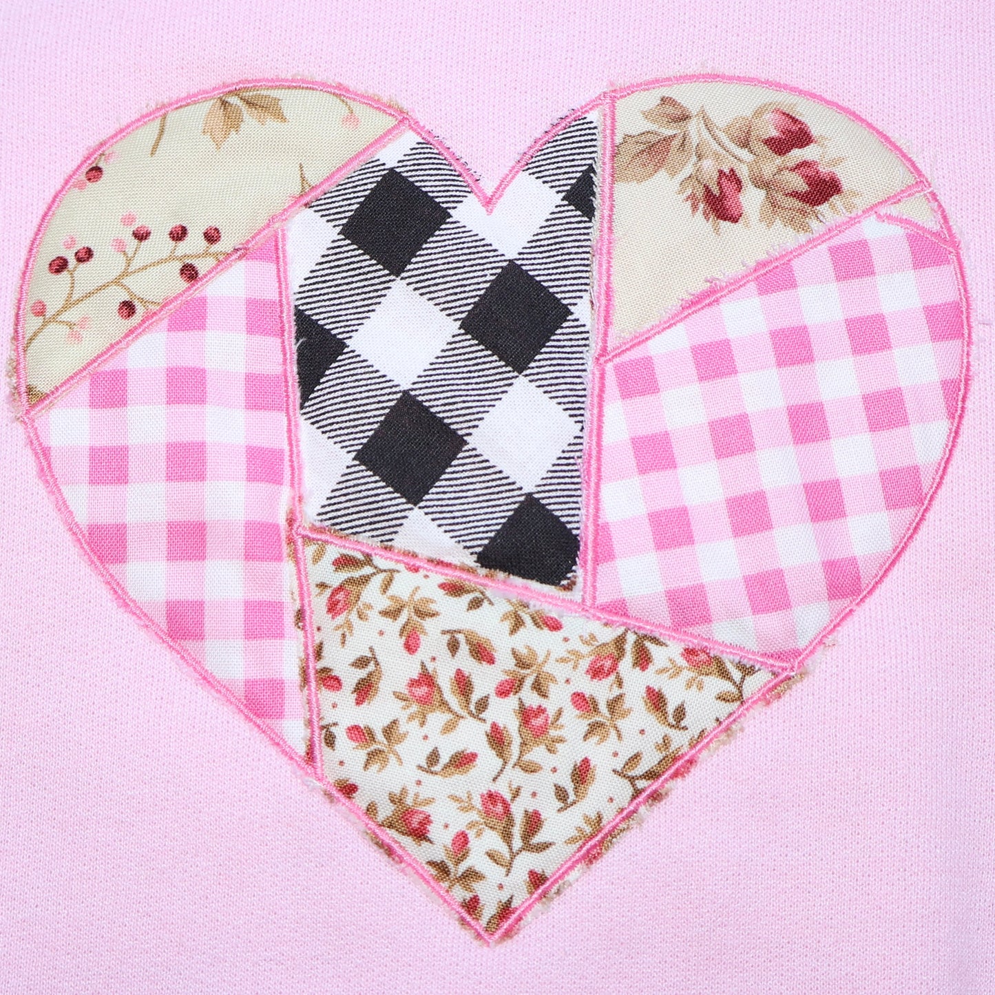 Applique Heart Sweatshirt