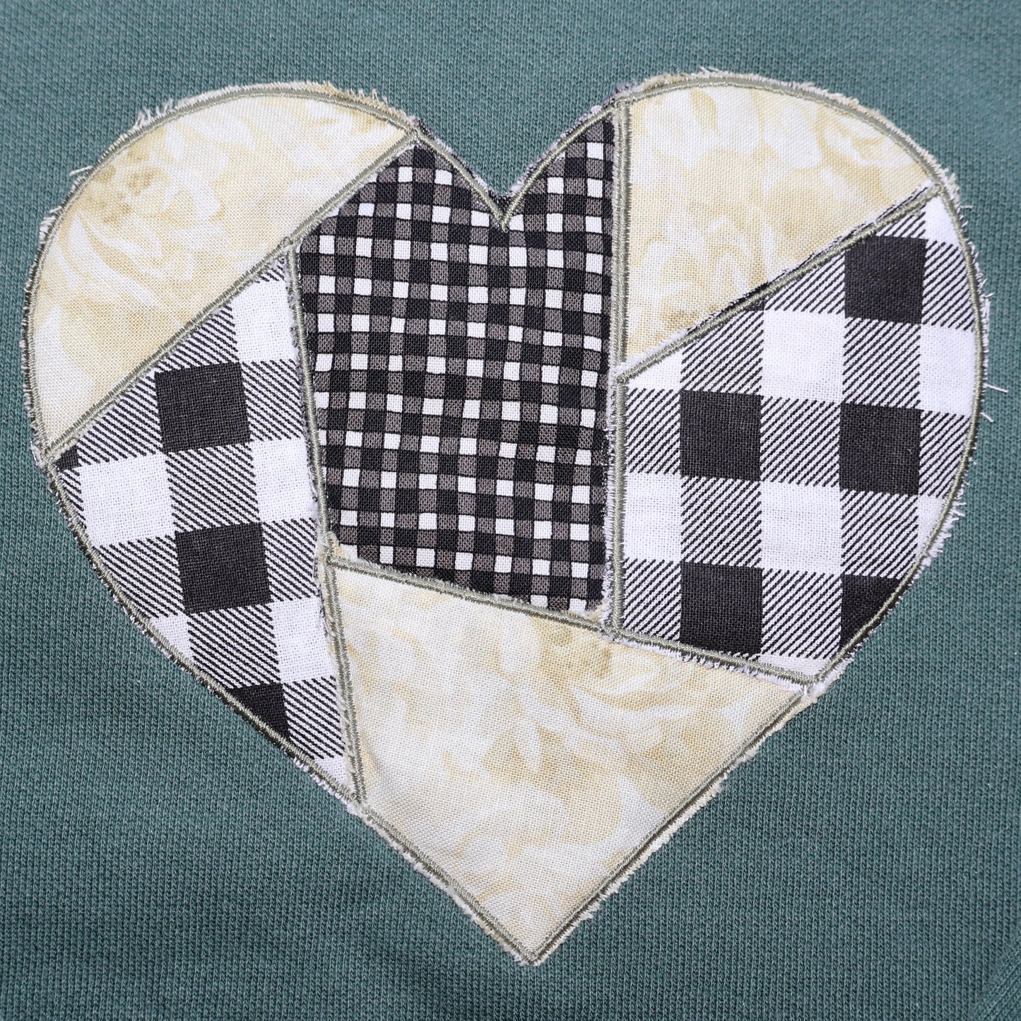 Applique Heart Sweatshirt (1 of 1)