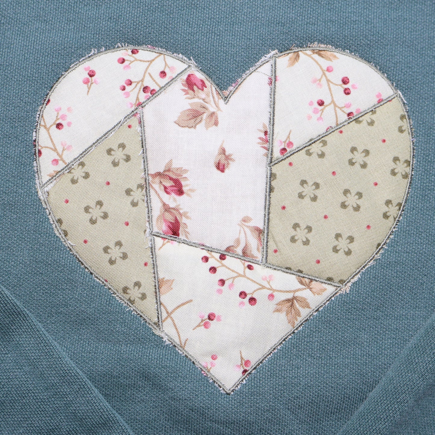 Heart Applique Sweatshirt