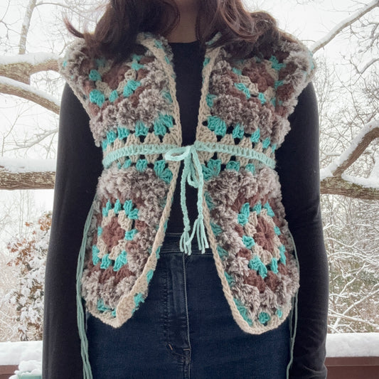 Granny Square Winter Vest