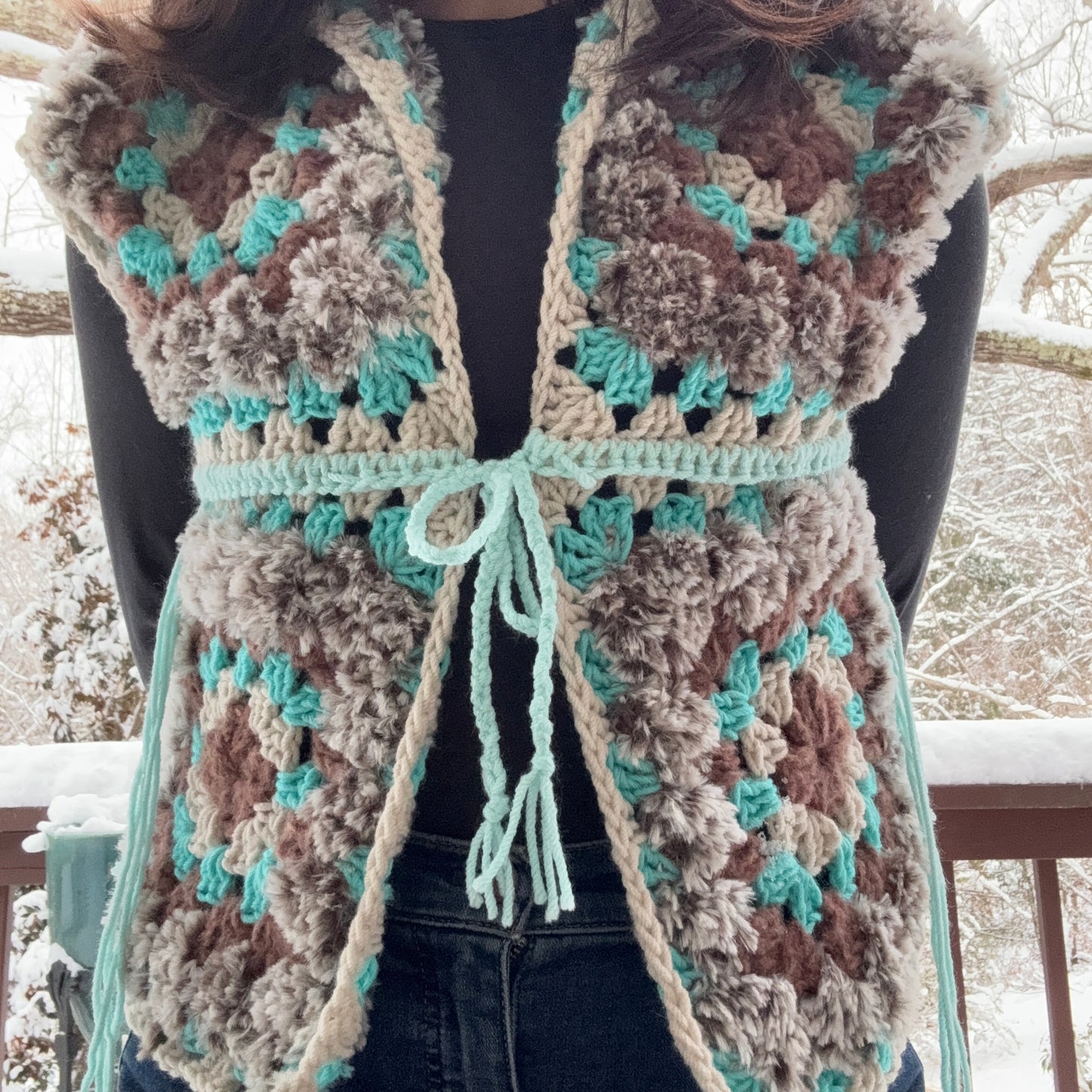 Granny Square Winter Vest