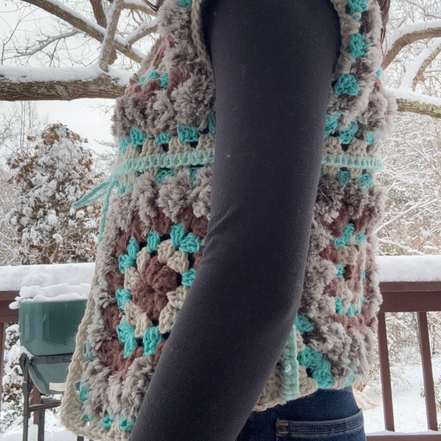 Granny Square Winter Vest