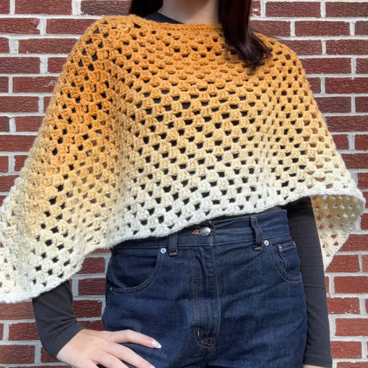 Golden Gradient Poncho