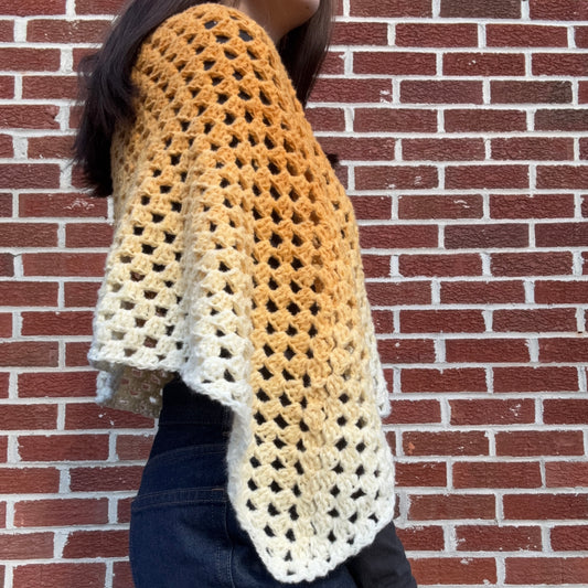 Golden Gradient Poncho