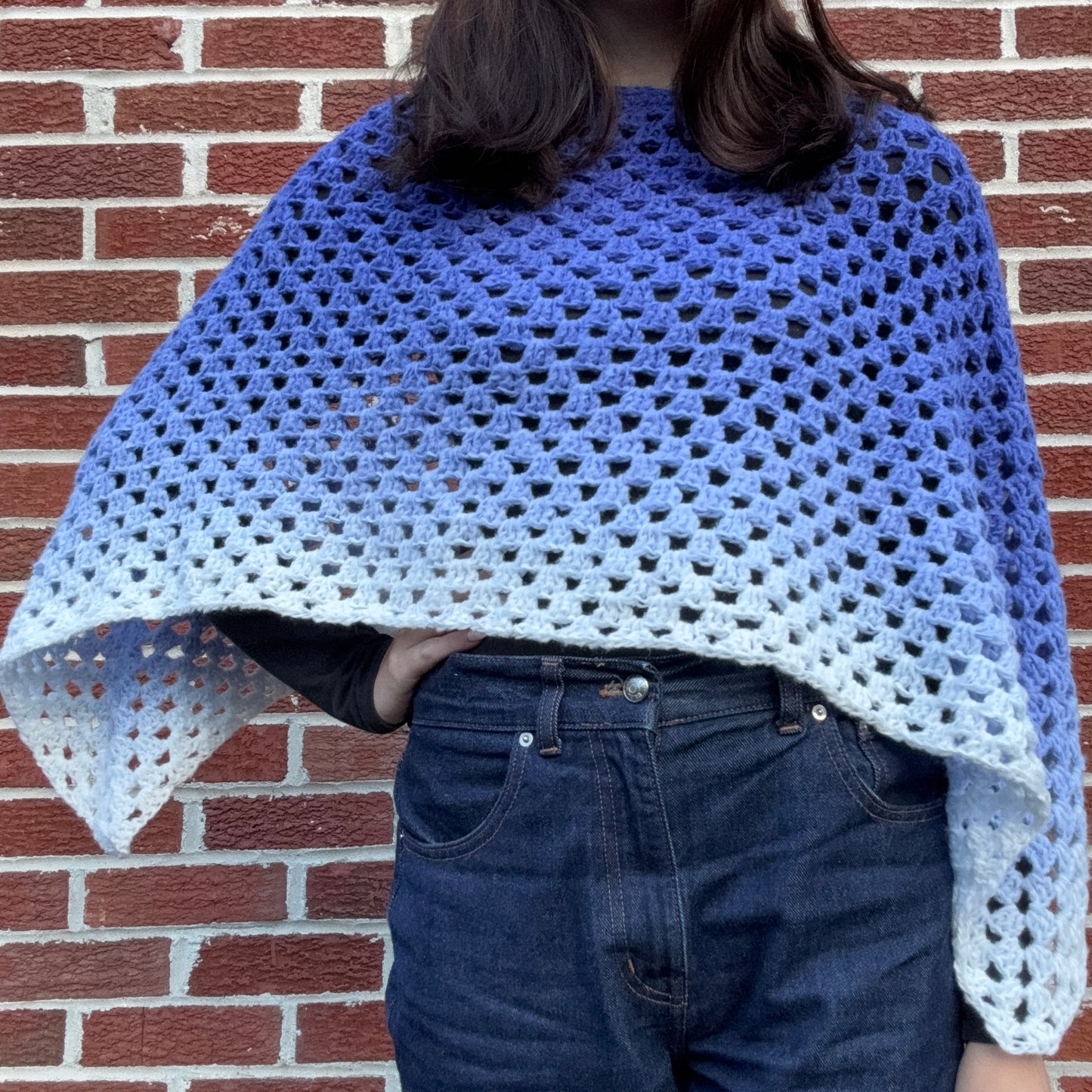 Cobalt Cascade Poncho