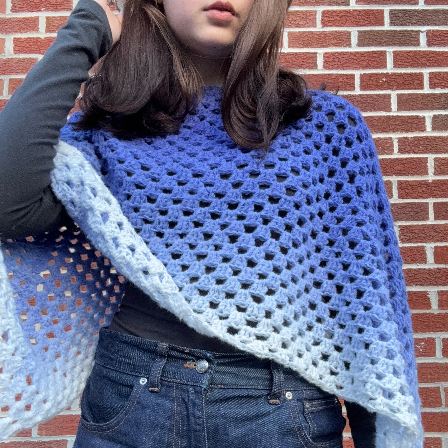 Cobalt Cascade Poncho