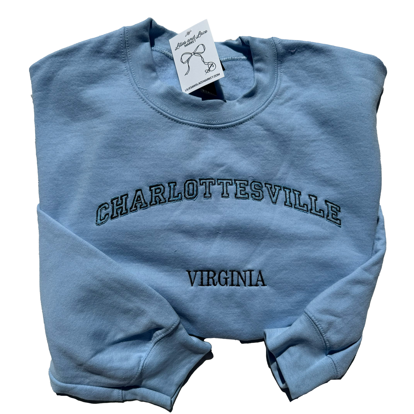 Charlottesville Virginia Sweatshirt (Blue)