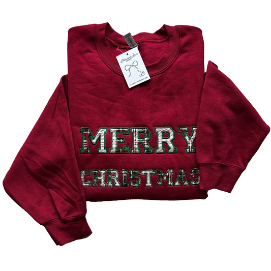 Merry Christmas Sweatshirt (Red)