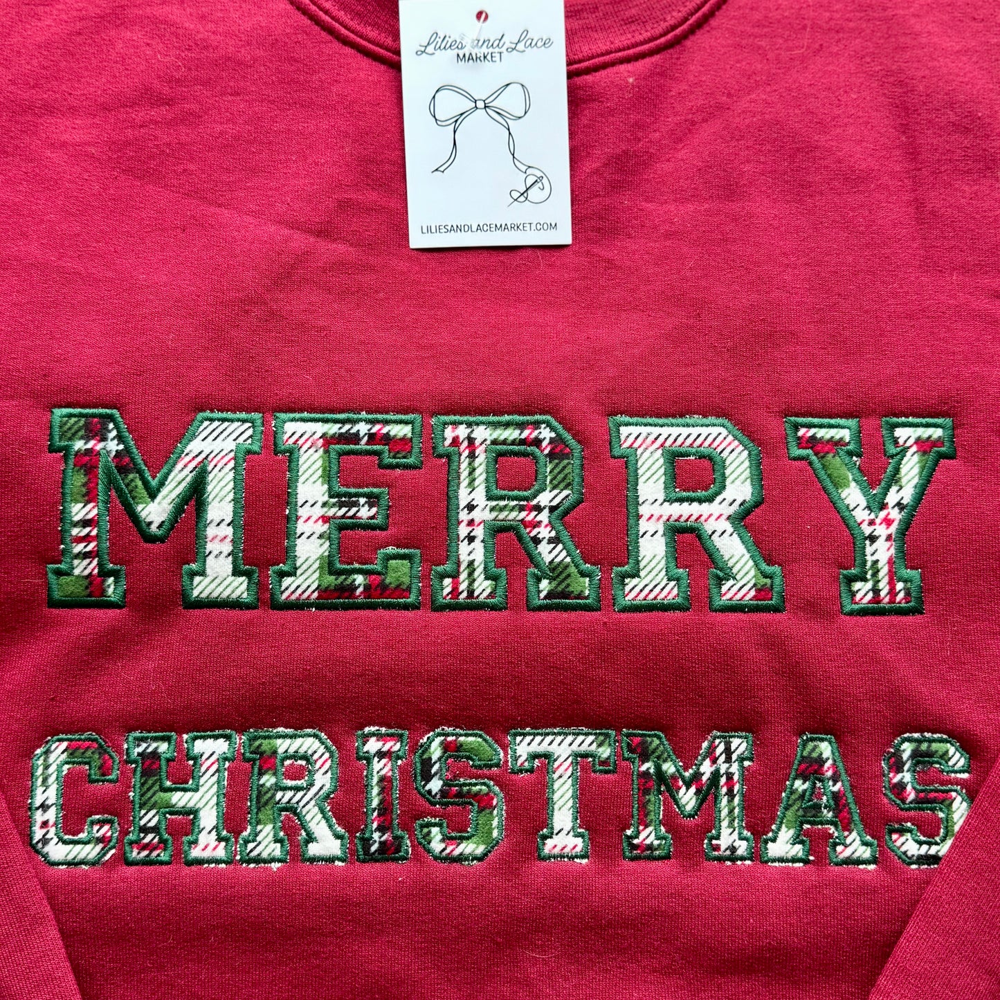 Merry Christmas Sweatshirt (Red)