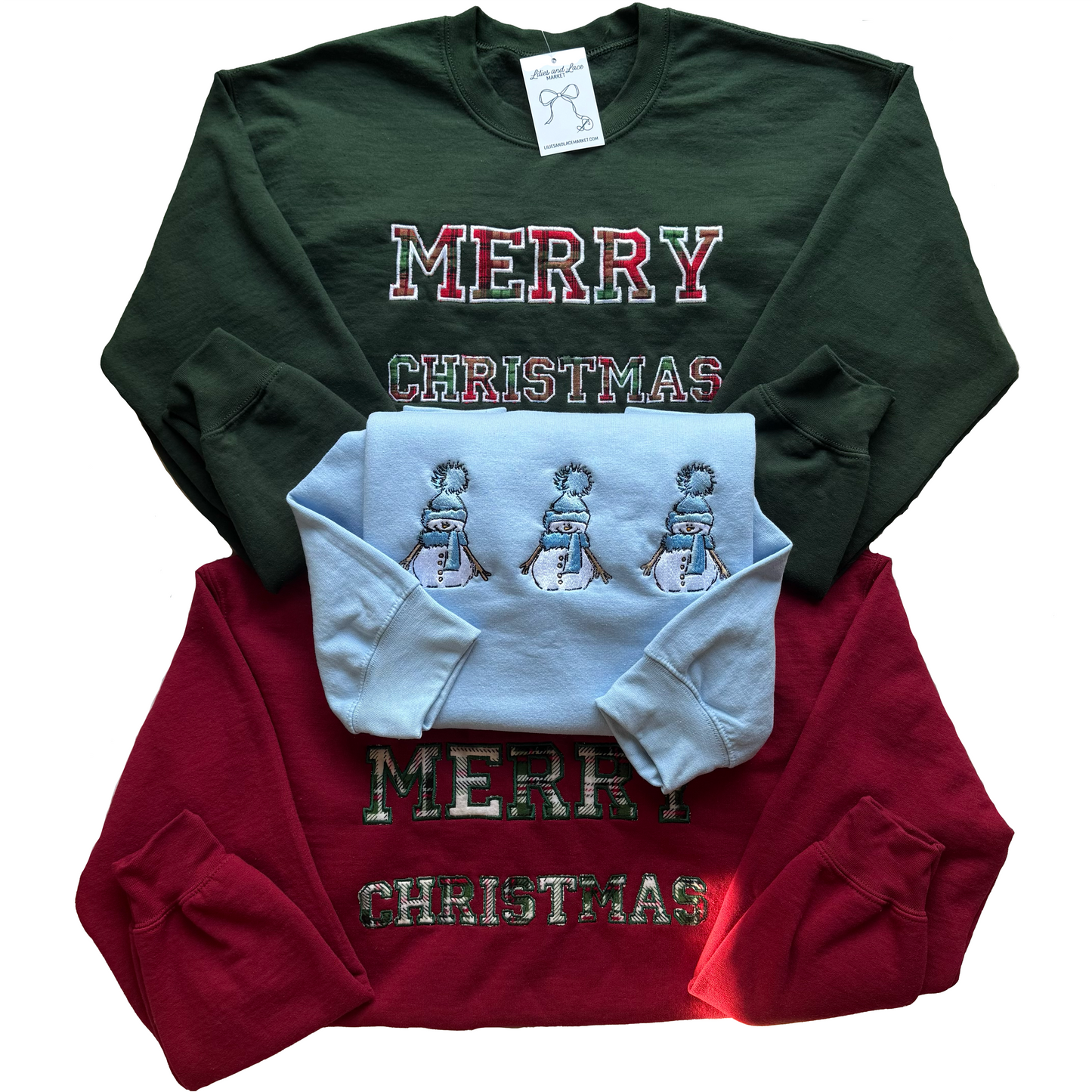 Merry Christmas Sweatshirt (Green)