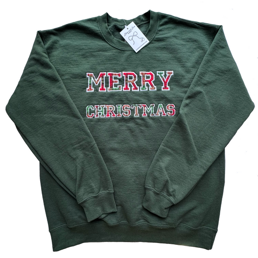 Merry Christmas Sweatshirt (Green)