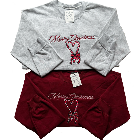 Candy Cane Heart Sweatshirt