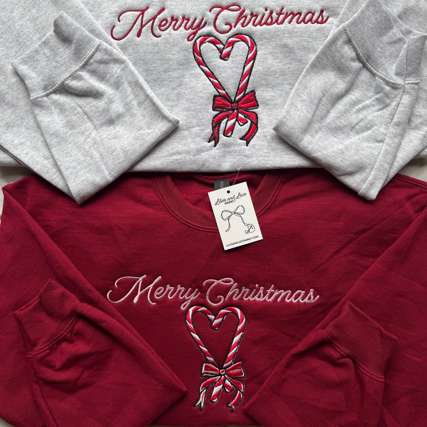 Candy Cane Heart Sweatshirt