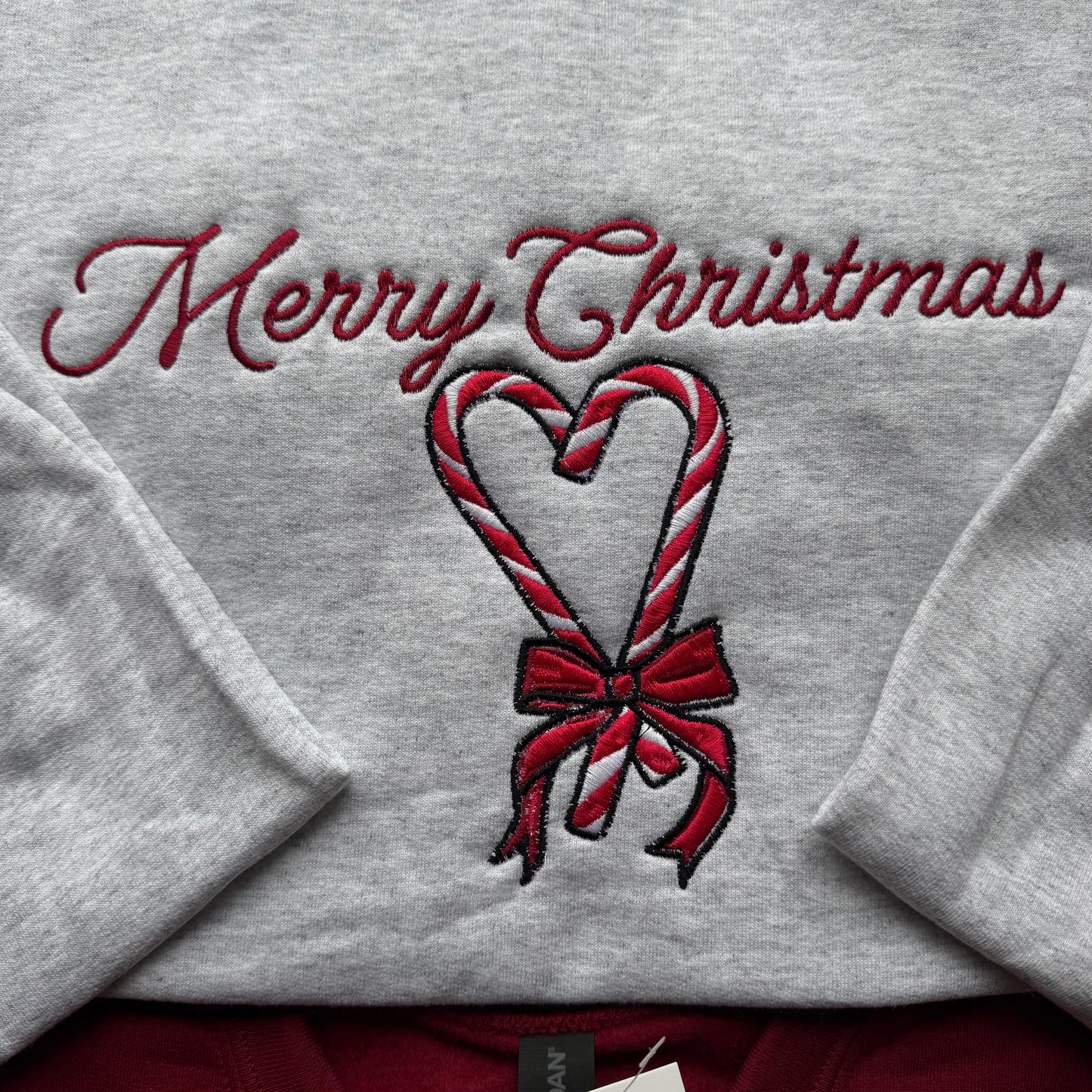 Candy Cane Heart Sweatshirt