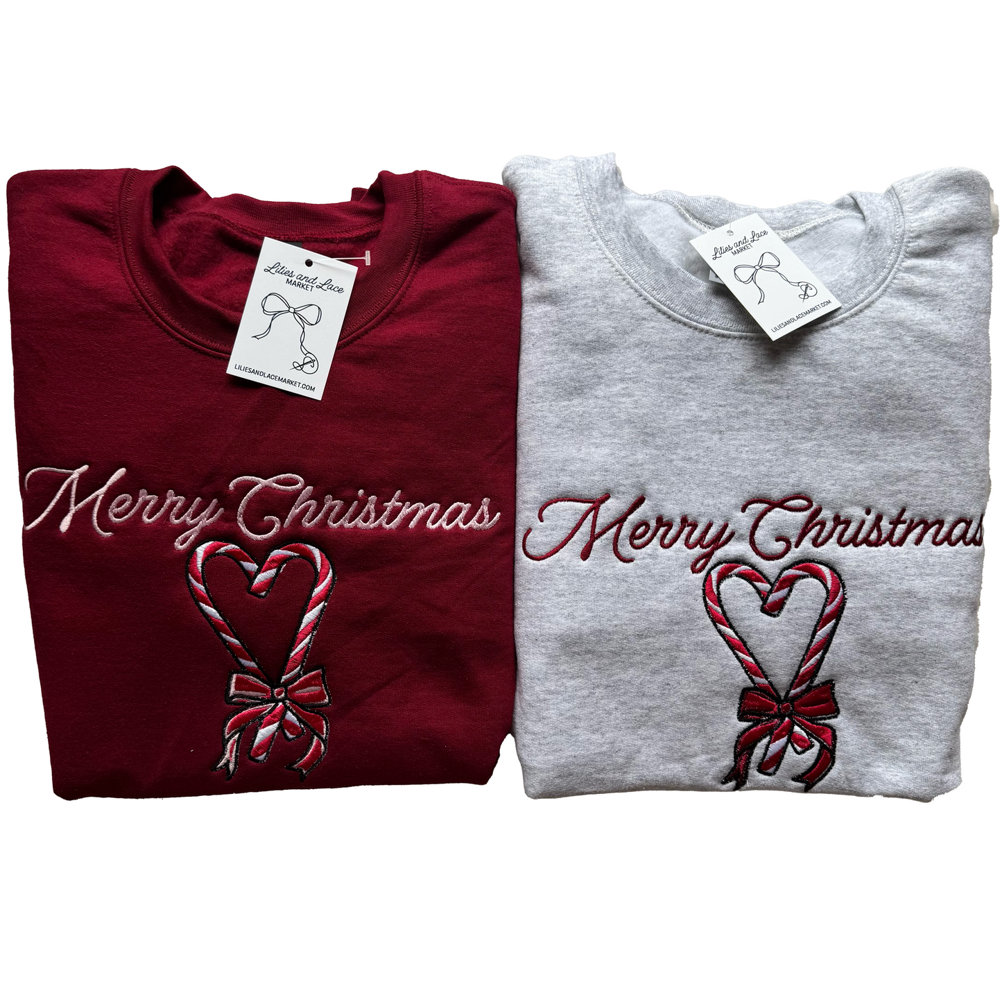 Candy Cane Heart Sweatshirt