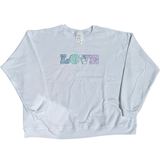 3XL Love Applique Sweatshirt (1 of 1)