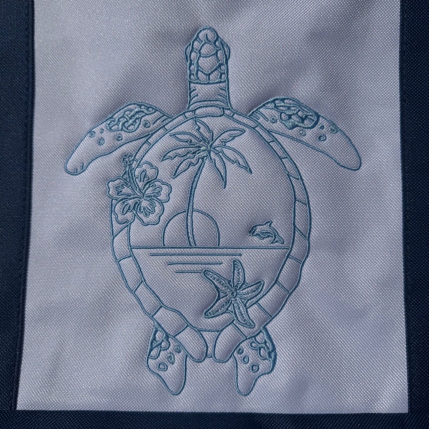 Tropical Embroidered Beach Bag