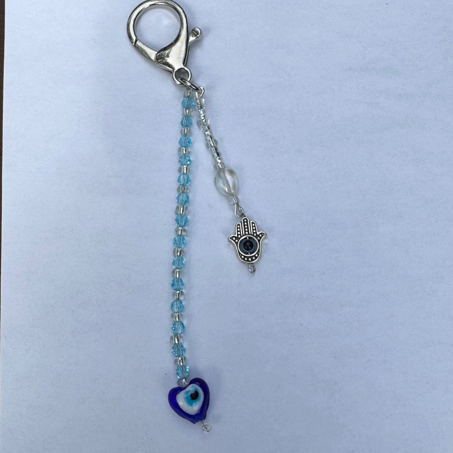 Blue Evil Eye Bag Charm
