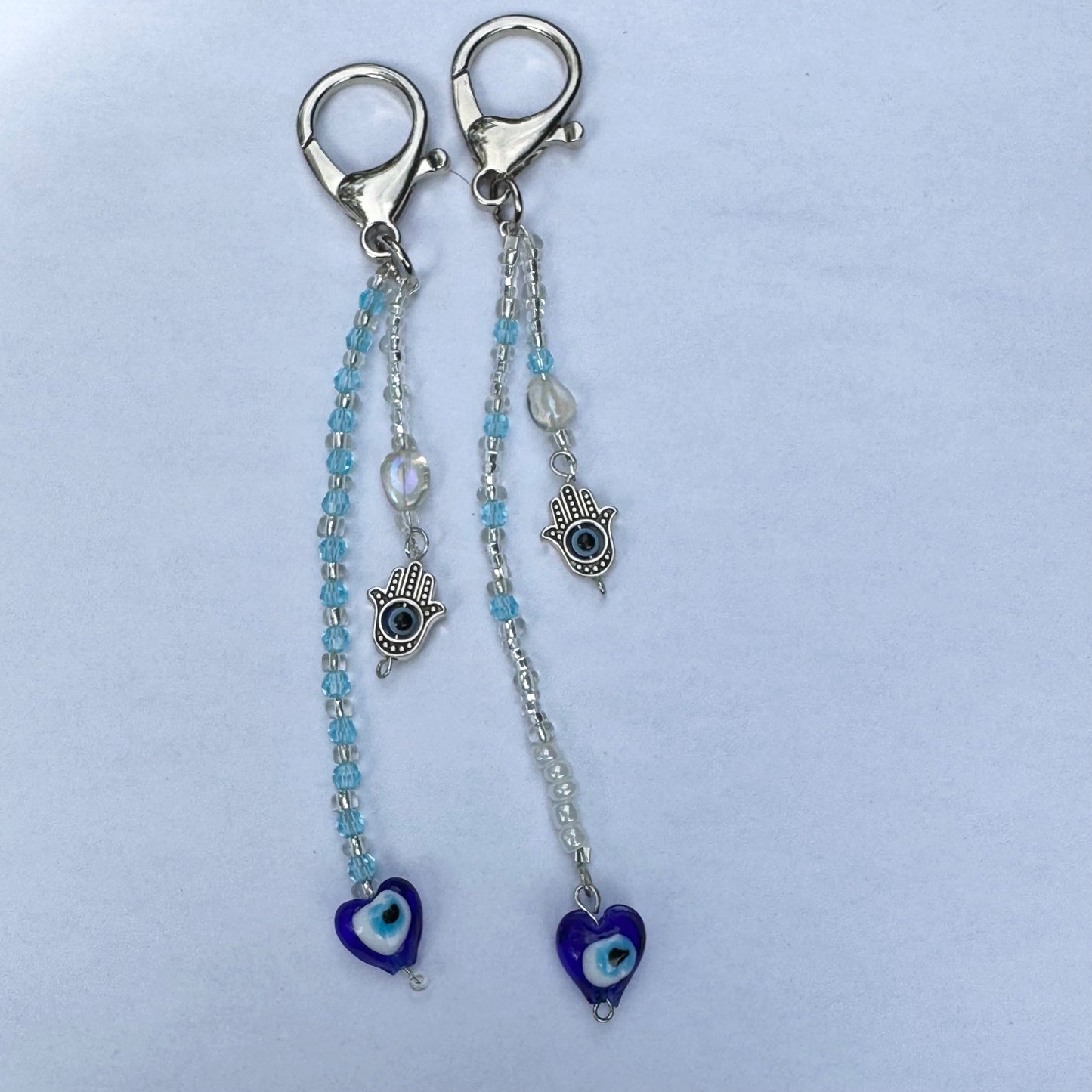 Blue Evil Eye Bag Charm