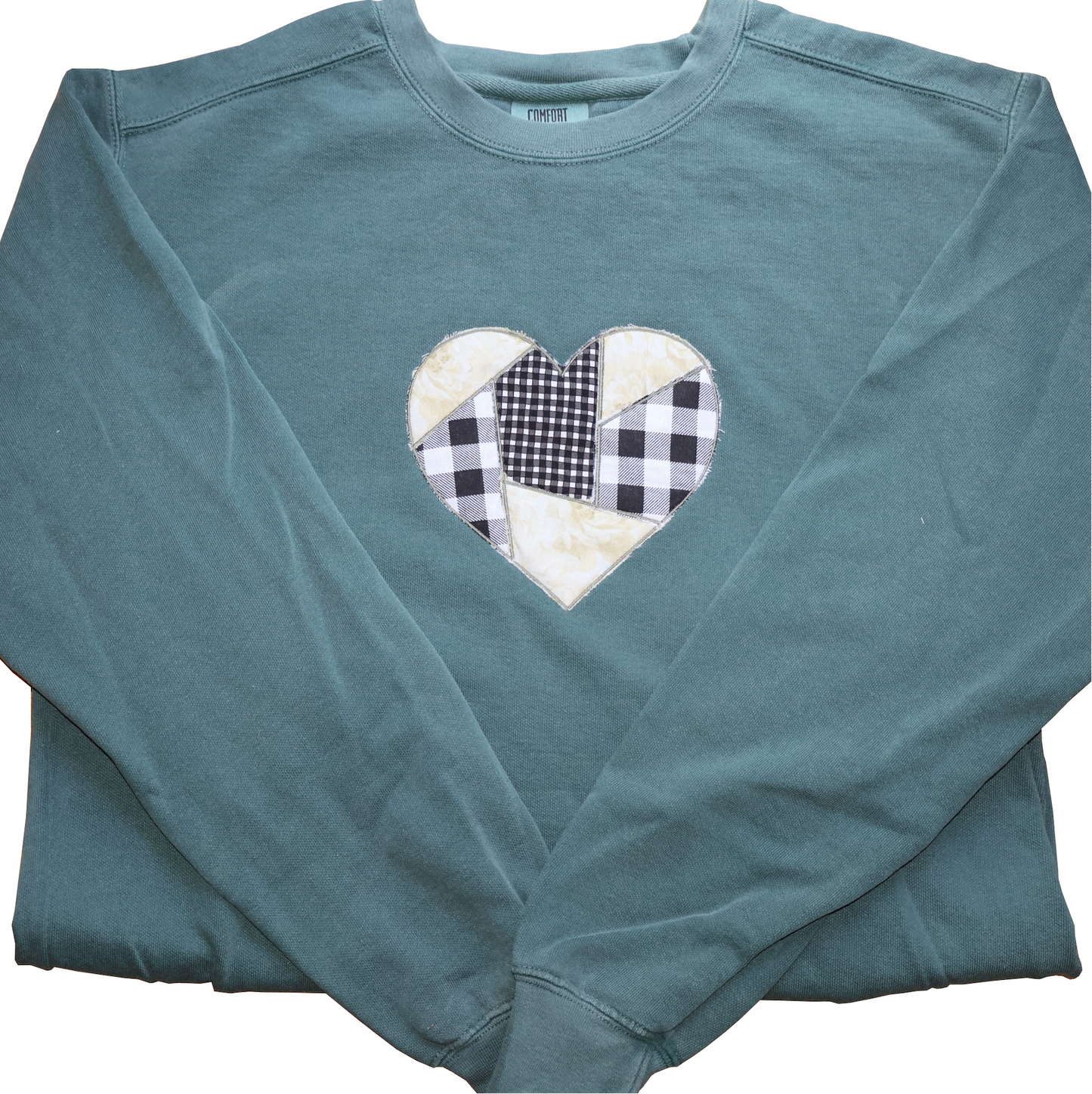Applique Heart Sweatshirt (1 of 1)